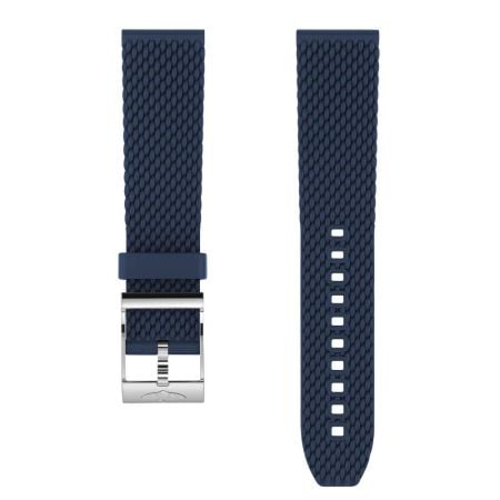 Breitling Blue Mesh Rubber Strap - 22mm On Tang-Type // £130