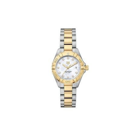 TAG Heuer Aquaracer Quartz 27mm Steel & Gold Diamonds