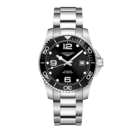 Longines Hydroconquest Automatic Black Dial  Steel & Ceramic