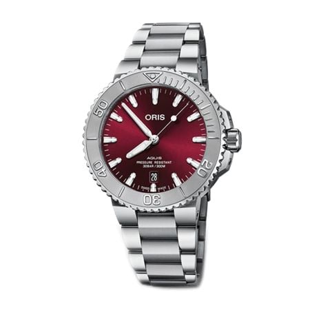 Oris Aquis Date Relief Cherry 41.5mm