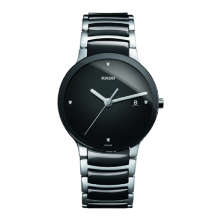 Rado Centrix Diamonds Steel Ceramic Black Gents