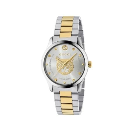 Gucci G-Timeless 38mm Steel & Gold PVD