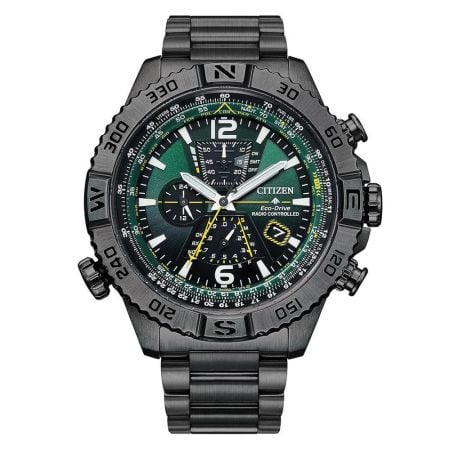 Citizen Promaster Navihawk A.T Grey Ion Plated Steel Green