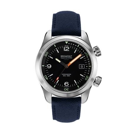 Bremont Argonaut Black Automatic 43mm Sailcloth Strap