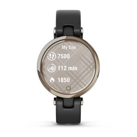 Garmin Lily Black Case Leather Band