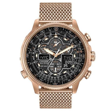 Citizen Eco-Drive Navihawk A.T Rose Gold PVD 48mm