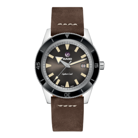 Rado Captain Cook Automatic Leather Black Gents