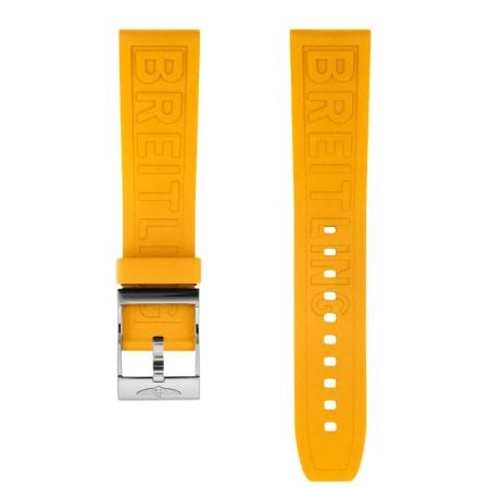 Breitling Yellow Diver Pro Rubber Strap - 22mm On Tang-Type