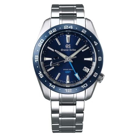 Grand Seiko Spring Drive GMT Blue Stainless Steel