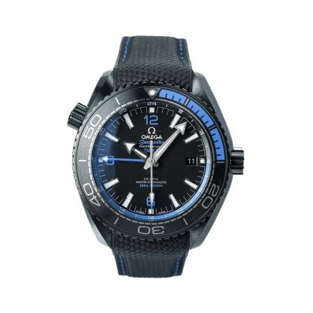 Unworn Omega Seamaster 600M Planet Ocean Co-Axial Master Chronometer DEEP BLACK GMT 45.5MM