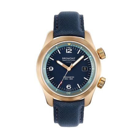 Bremont Argonaut Bronze Automatic Blue 42mm Sailcloth Strap