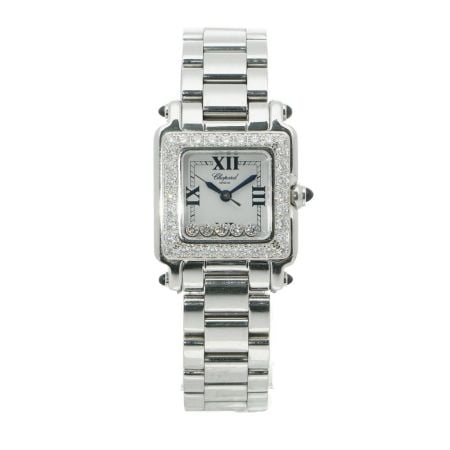 Chopard Happy Sport Square 23mm Floating Diamonds