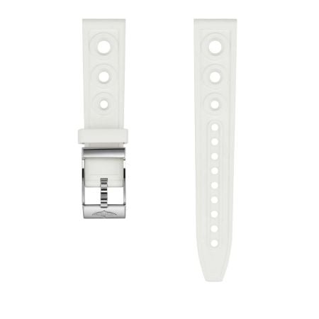 Breitling White Ocean Racer Rubber Strap - 18mm On Tang-Type // £140