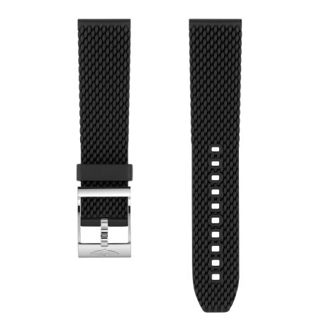 Breitling Black Mesh Rubber Strap - 22mm On Tang-Type // £130