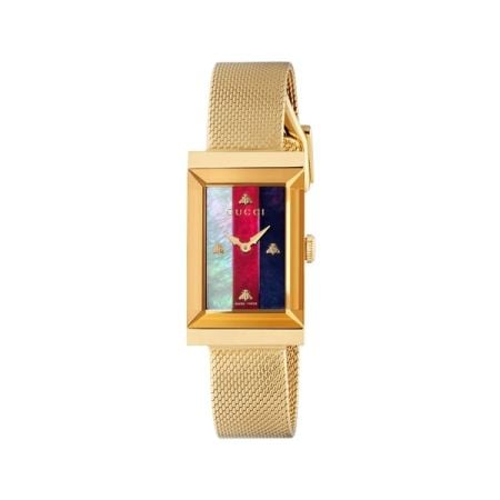 Gucci G-Frame 34mm Gold PVD