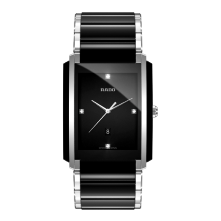 Rado Integral Diamonds Steel Ceramic Black Ladies