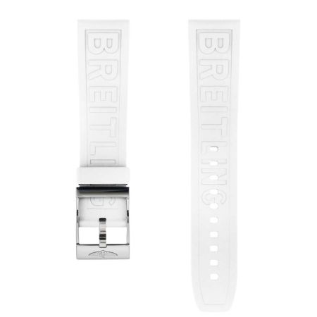 Breitling White Diver Pro Rubber Strap - 22mm On Tang-Type // £130