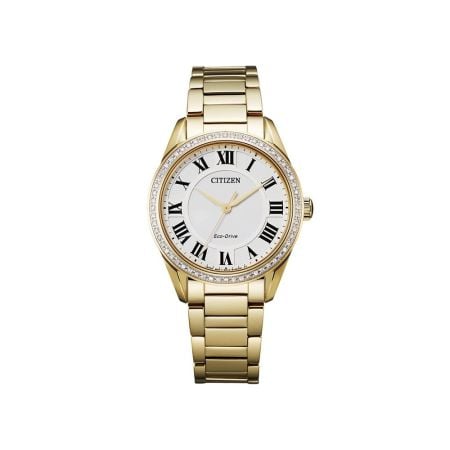 Citizen Eco-Drive Arezzo Diamond Gold PVD