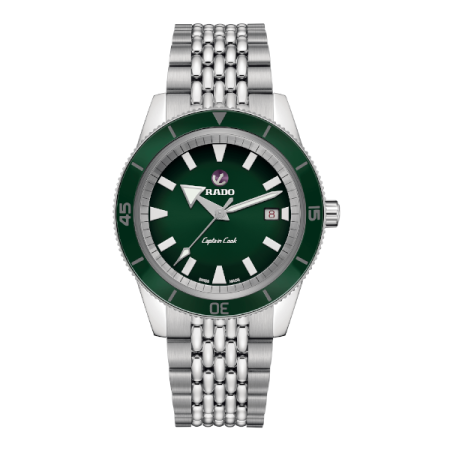 Rado Captain Cook Automatic Stainless Steel Green Gents